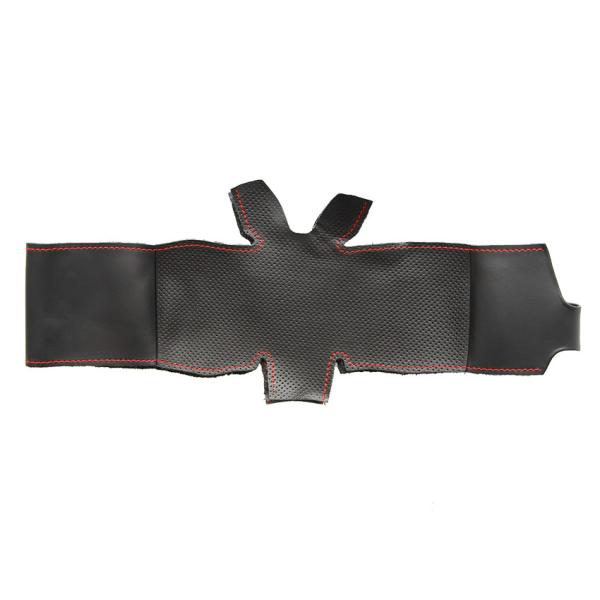 100% Fit Hand Stitched Artificial Leather Steering Wheel Wrap Cover for Kia K5 Optima 2014 2015