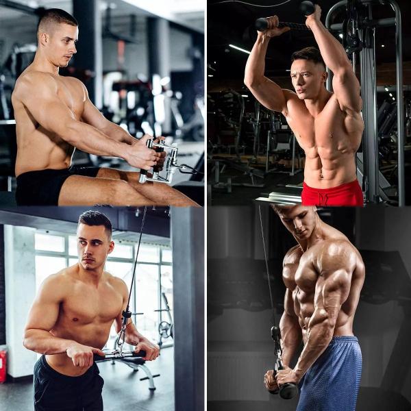 90cm Olympic Barbell Bar Pull Rod Biceps Tricep Handle Bar Gym Fitness Accessories