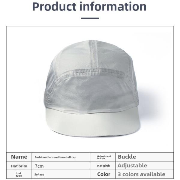 Unstructured Adjustable Sports Cap Custom Lightweight Running Cap for Men & Women