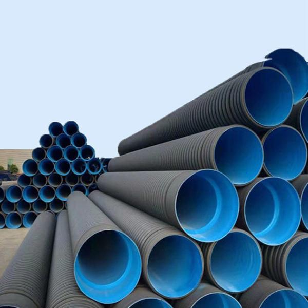 8 Inch 14 inch Corrugated Drain Pipe Black HDPE Polyethylene Custom for Water