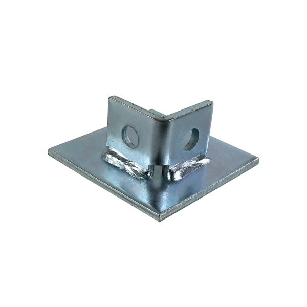 Galvanized Stainless Steel Strut Brackets U Shape Post Base Frameless