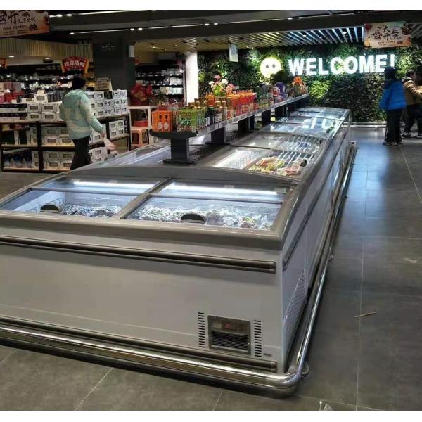 Автомобиль размораживает коммерчески блок медной трубки раздвижной двери верхней части замораживателя дисплея конденсируя