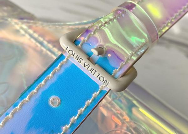 LV PVC Transparent Iridescent Luxury Brand Backpack Monogram Printing