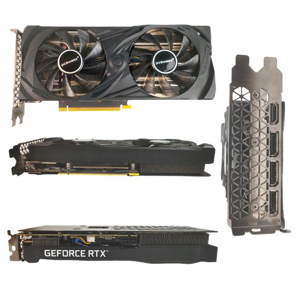 PCWINMAX GeForce RTX 3060 Ti 8GB GDDR6 256-bit 14 Gbps PCIE 4.0 Gaming Dula Fan Видеокарта