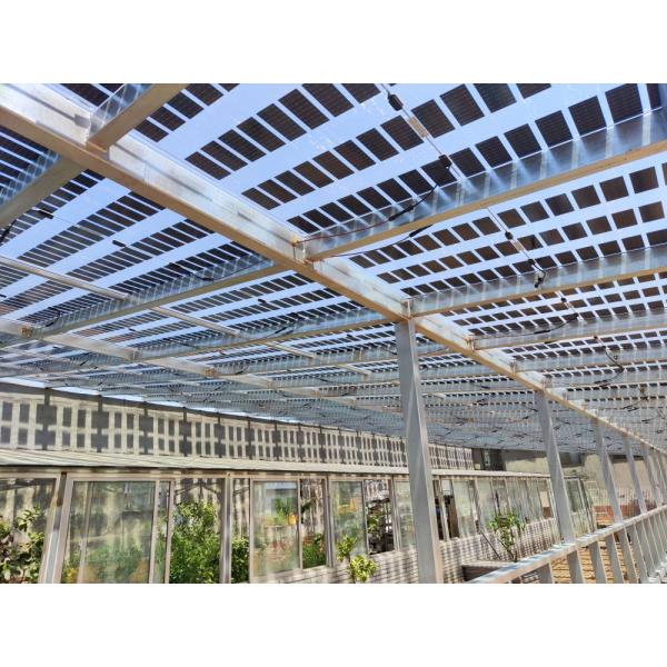 40% светопередачи Модуль солнечного стекла BIPV / Модуль фотоэлектрического стекла с двойным слоем температуры