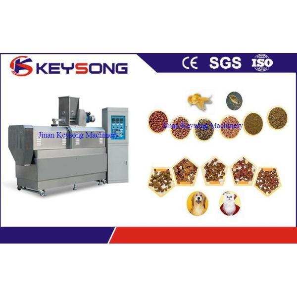 High Capacity Floating Fish Feed Extruder Machine , Fish Meal Processing Equipment