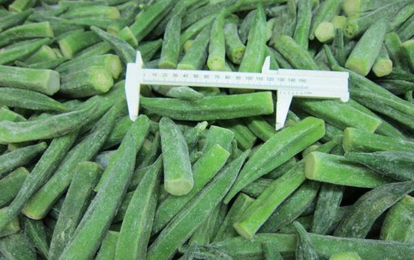 Fournitures chinoises de meilleure qualité bon prix Iqf légumes surgelés Okra Gumbo entier
