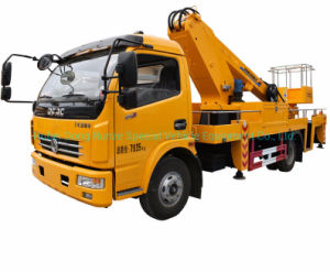 Truck Mounted 16m Aerial Work Platforms woith Water tanker High Performance Whtsp:+8615271357675