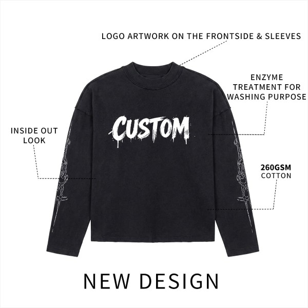 Comfortable Long Sleeve Cotton Shirts Vintage Customizable Size