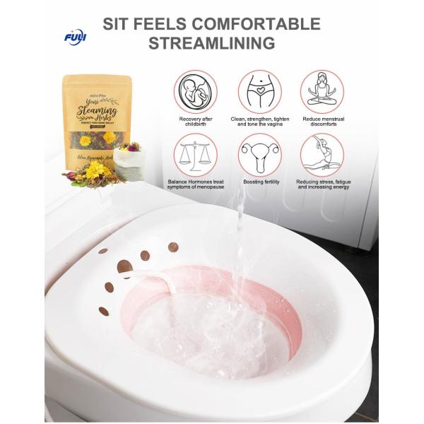 Os genitais fêmeas do OEM importam-se o banho de 2000ml Yoni Steam Sitz Foldable Yoni Seat