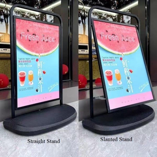 120mm Metal Poster Stand Heavy Duty Poster Stand Holder With Wheel