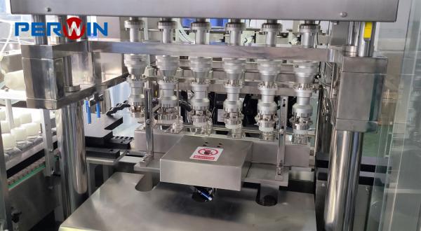 Máquina de enchimento de meios controlada por ecrã táctil PLC