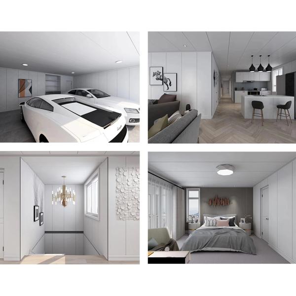 Внутренняя толщина ширины x 9mm цвета 600mm панели стены Wpc белая прокатанная