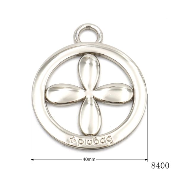 Anti Fade Metal Logo Tag Bag Custom Metal Keychains For Decorations