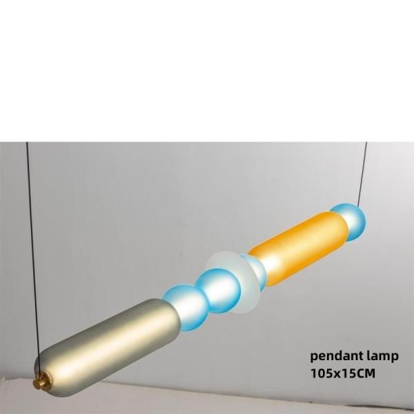 Designer Colored Pendant Lamps LED Stained Glass Pendant Light Bar Shop Restaurant Light(WH-AP-603)