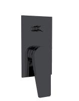 Single Lever Escondido Na Parede Banho Ou Chuveiro Mixer Com Diverter Matt Negro Banheiro de Brass torneira OEM