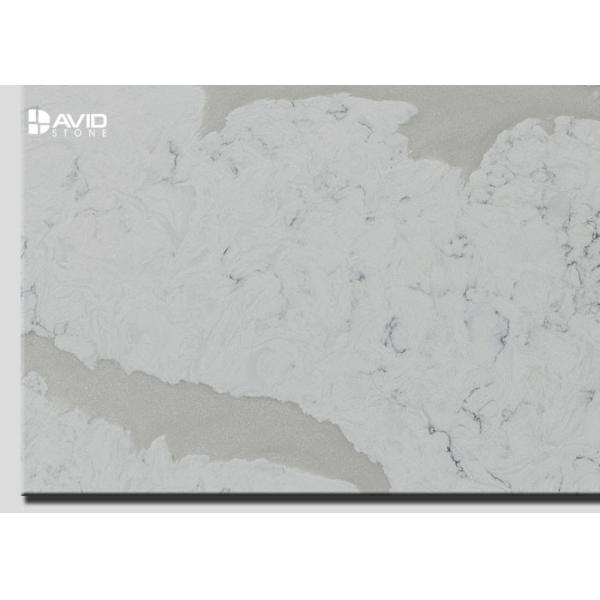 Low Maintenance Quartz Slab For Kitchen Countertops / Bathroom Vanity Tops