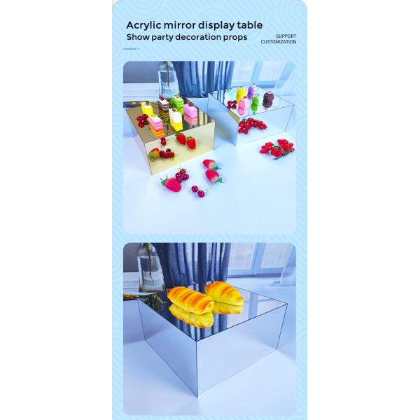 Современный минималист акриловый чайный стол квадратная форма для роскошного декора гостиной