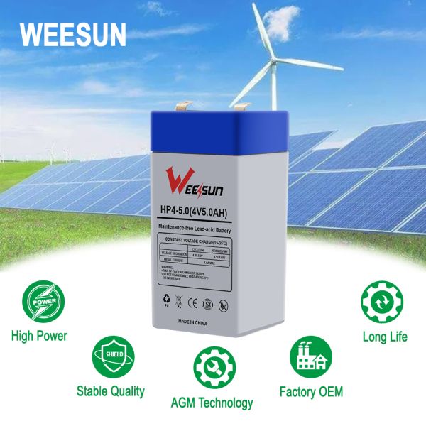 Small 4V4ah 20hr Battery 4V 5ah 4V 4.5ah Lead Acid Battery