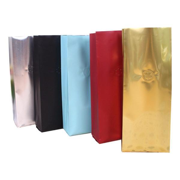 Moisture Proof Smell Proof Printed Coffee Bags With Valve  And Tin Tie 500g 1kg