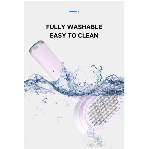 Hair Dematting Pin Comb Pet Grooming Kit Self Cleaning Slicker Brush Shedding Tool