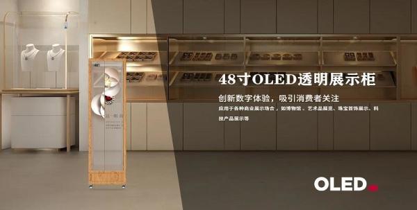 48 Inch Transparent Oled Touch Screen Energy Saving Suitable For Brand Showcases