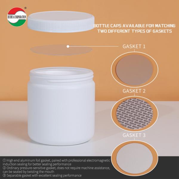 500ml Clear Plastic Cylinder HDPE Bottle For Weed Packaging With Good Sealing Food Grade HDPE500-D194e