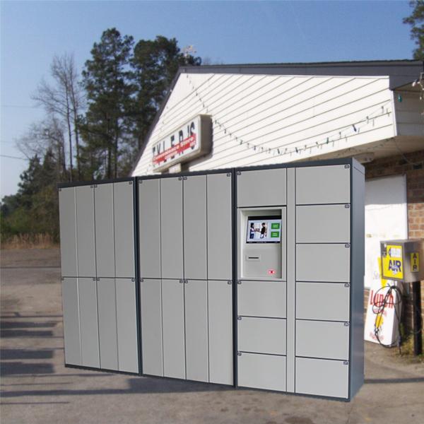 18 Doors / 40 Doors Dry Cleaning Lockers , Laundry Room Lockers API Connector