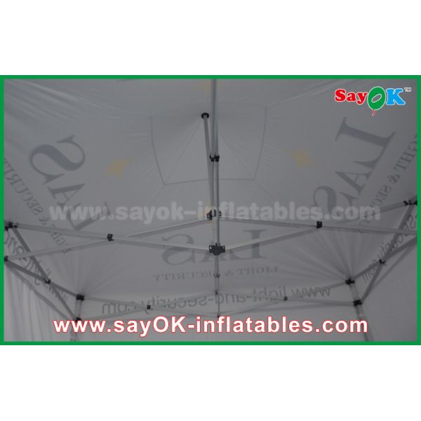 Waterproof Canopy Tent 3 X 3m Aluminum Folding Tent With Three Side Walls Print For Advertising