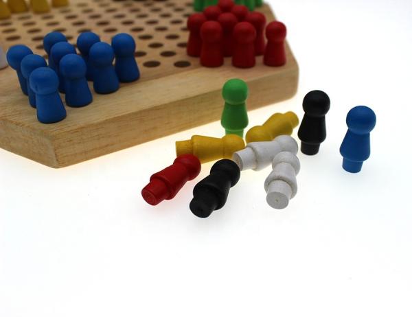 Chinese Checkers Educational Board Game Hexagon Wooden Chess Board For Adults Kids