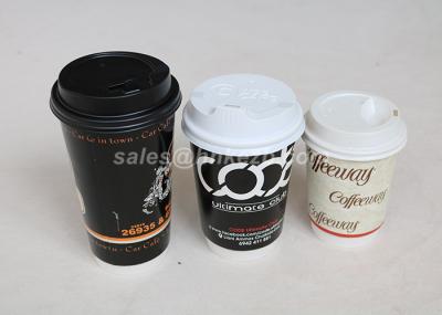Double Wall Food Grade Hot Drink Paper Cups With Lids 320ml For Hot Beverages