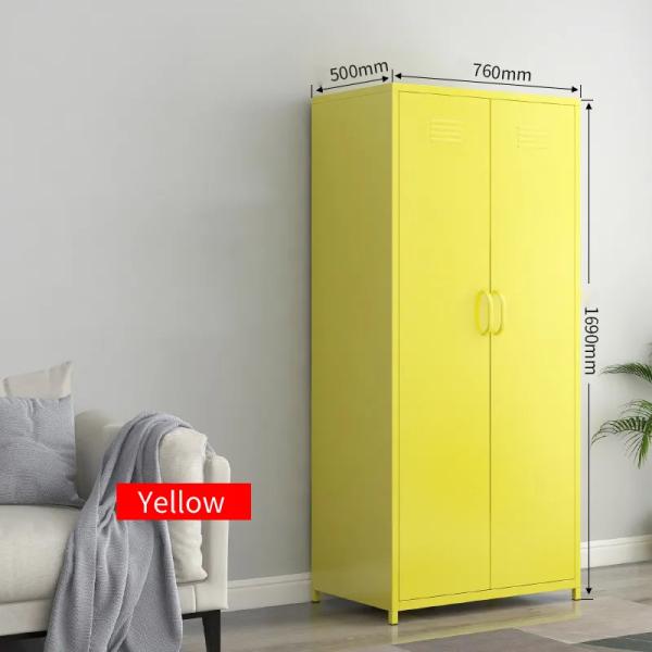 Two Door Bedroom Home Use Metal Locker Cabinet Modern