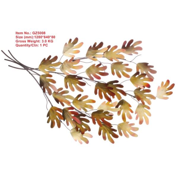 Metal leaves branch  wall art home decoration