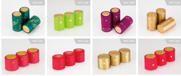 pvc heat shrinkable film wine capsule plastic shrink sleeve label for wine bottle