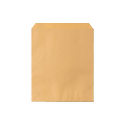 BOPP Sealable Greaseproof Flat Brown Kraft Paper Food Bags Pouch For Bakery Butter