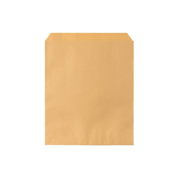 BOPP Sealable Greaseproof Flat Brown Kraft Paper Food Bags Pouch For Bakery Butter