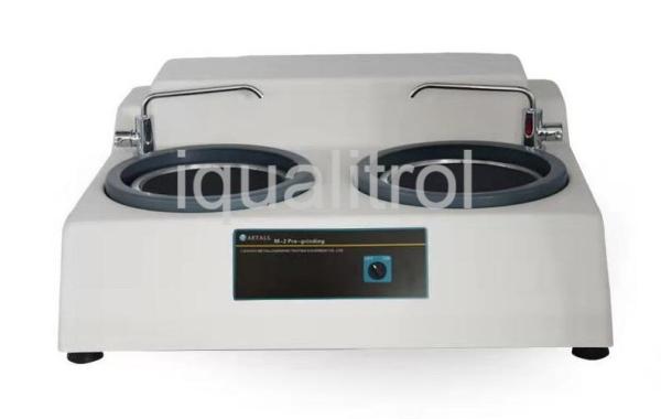 Double Disc Metallographic Rough Grinding Machine with Fixed Speed 450rpm Water Cooling