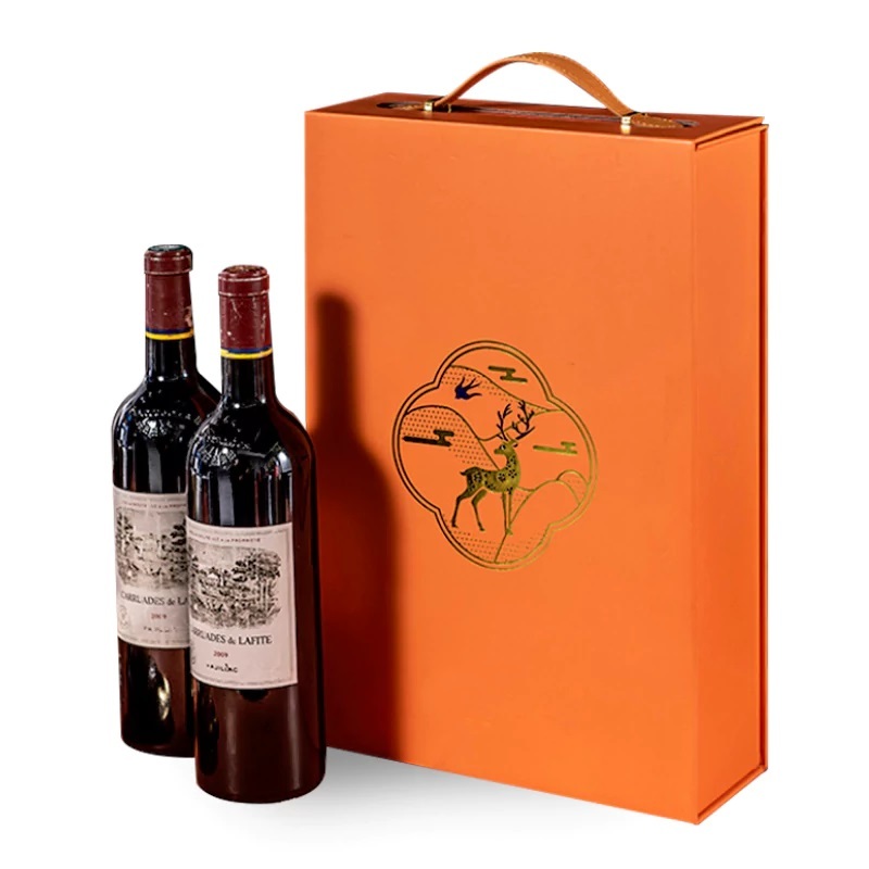 Premium Rigid Cardboard Wine Box for Wine Brand,Fully Custom Luxury Wine Packaging Gift Box