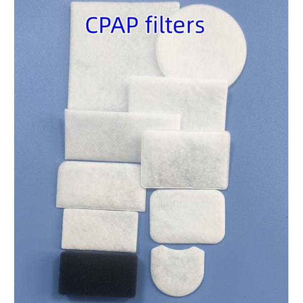 Одноразовые хлопчатобумажные фильтры CPAP для BV Фильтр эффективности фильтрации Белый цвет