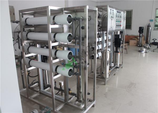 PLC Control RO Water Treatment Plant Industrial Use With FRP Material