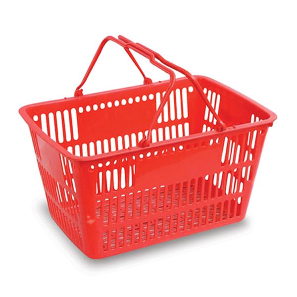 16 - 30L Plastic Shopping Trolley Basket For Supermarket