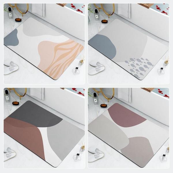 Mochila de banho antiderrapante absorvente de água para cozinha e porta 40 * 60cm estilo de design clássico