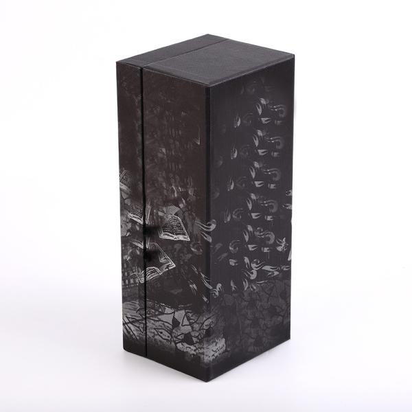 Декоративная твердая магнитная коробка бутылки вина духа водки бутылки серебряной фольги подарочной коробки одиночная