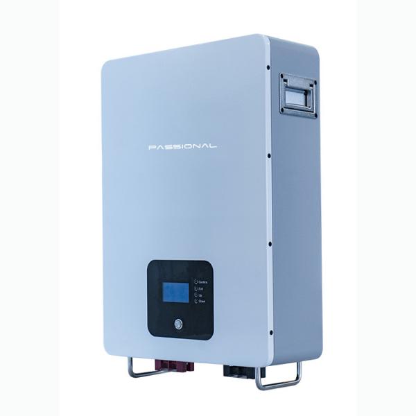 51.2V 100Ah Residential Solar Battery , Wall Mounted Lithium Battery Pack