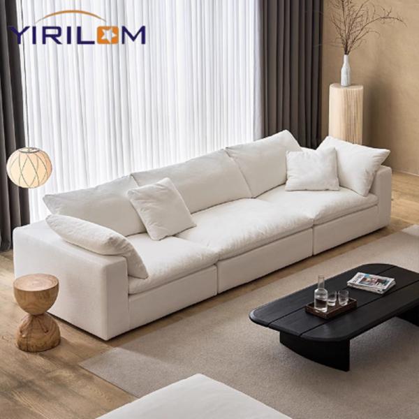 Modern Cloud Modular Compression Sofa with Nordic Curved Design and Luxury Compression Module