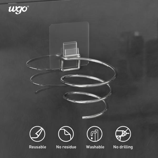 Стена смертной казни через повешение вися 3kg фена для волос держателя Caddy Bathroom фена для волос нагружая ручку SS304