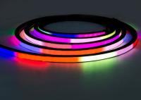 12V 24V Flexível RGB LED Neon Light 16x16mm 20x20mm Preto Cor Adressável