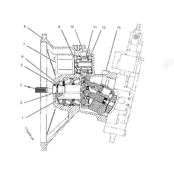 Насос вентилятора вентиляторного двигателя 283-5992 шестерни запасной части экскаватора гидравлический для Кат330к Э330К Э330КЛ