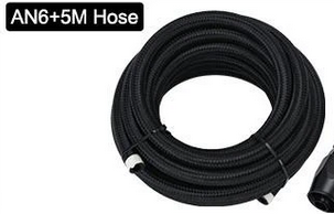 Braided 3.45MPa Flexible Hoses Silver PTFE Fuel Line Oil Cooler Hose