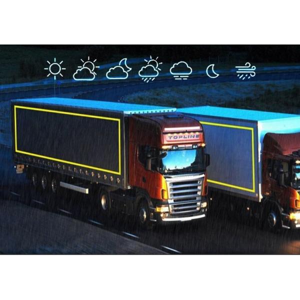 Clear High Visibility ECE 104R Retro Reflective Marking Tape Sticker For Vehicles